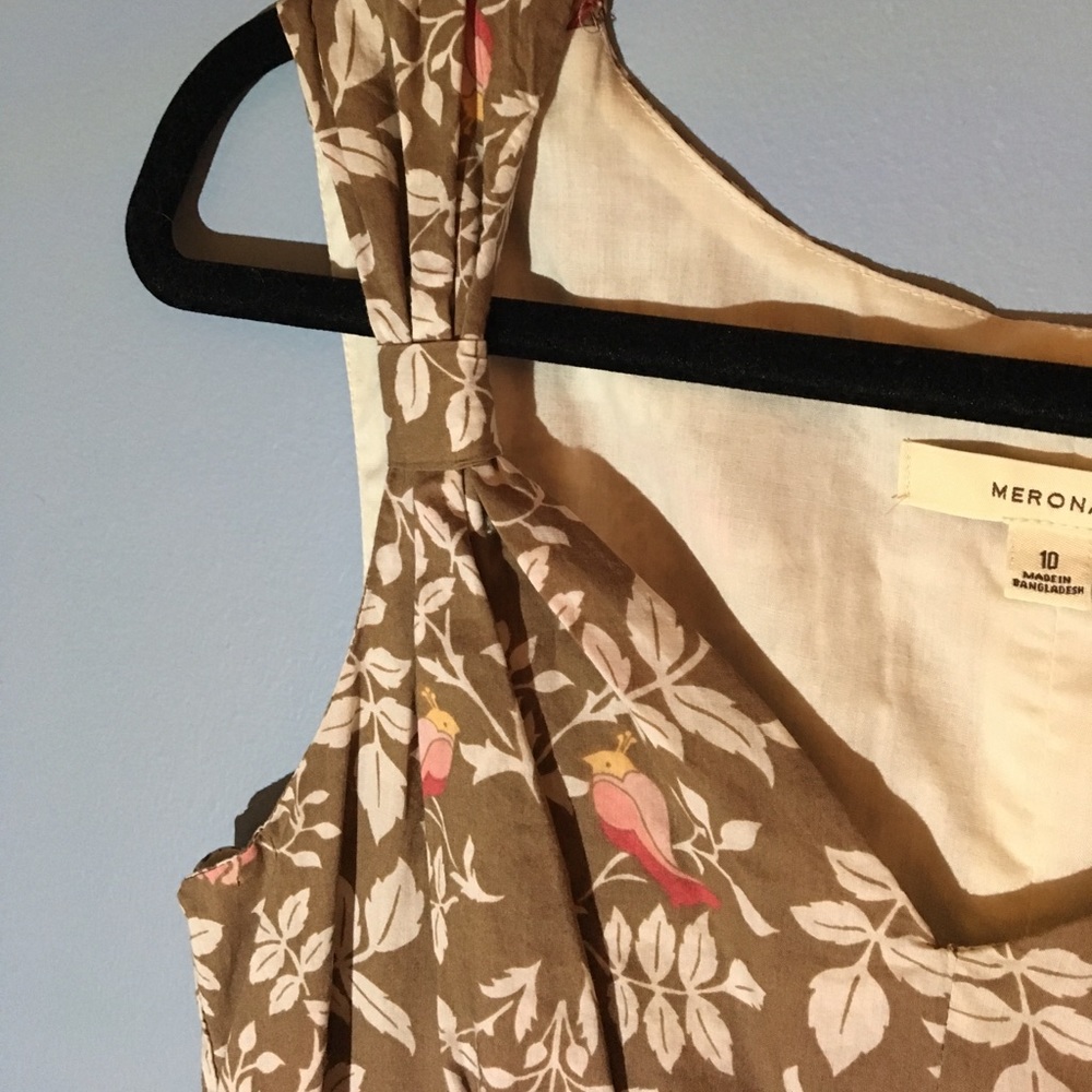 Cute Merona Bird Dress sz 10 - Picture 4 of 7
